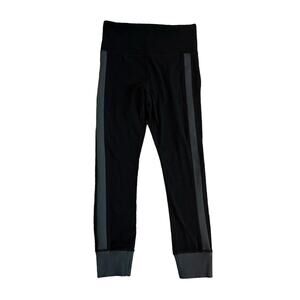 Athleta Elation Rib Trim 7/8 tight black jogger leggings size S